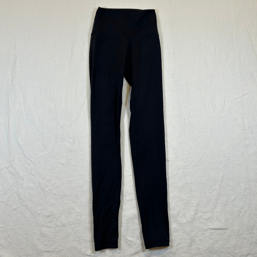 NVGTN Womens Black High Waisted V-Back Gym Leggings Yoga Pants Size Small